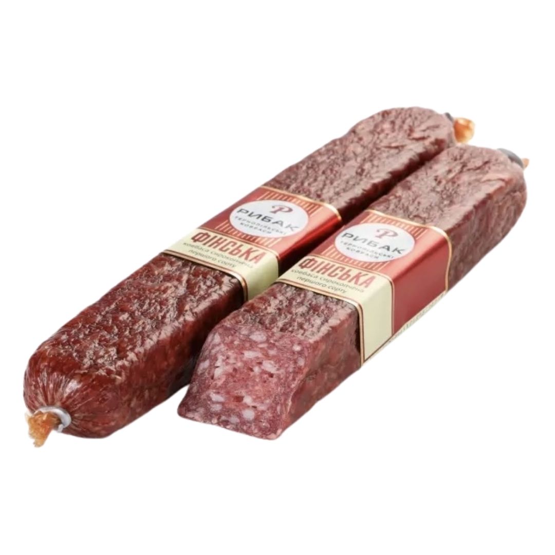 Сирокопчена ковбаса "Фінська" Рибак