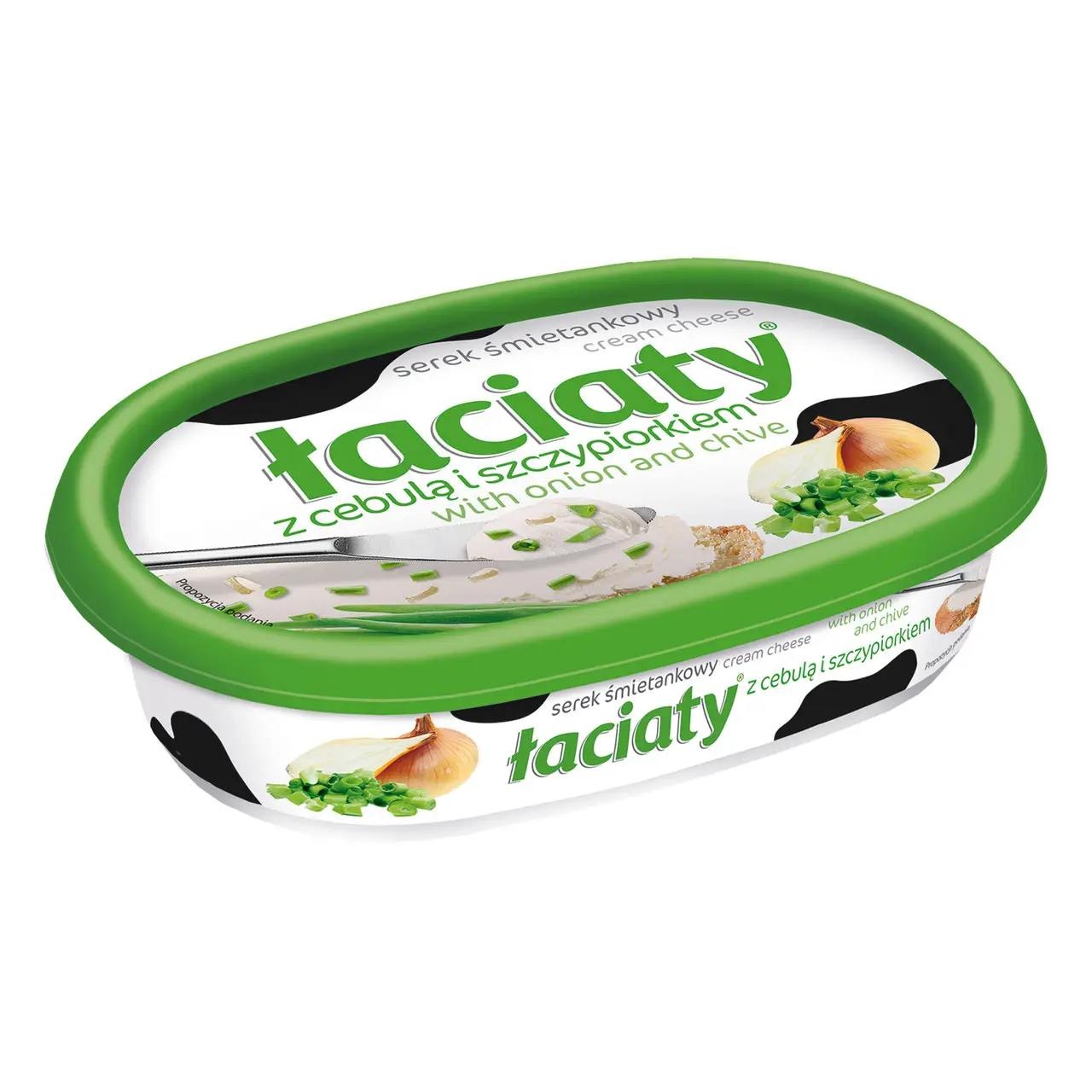 Вершковий сир «Łaciaty» із зеленню