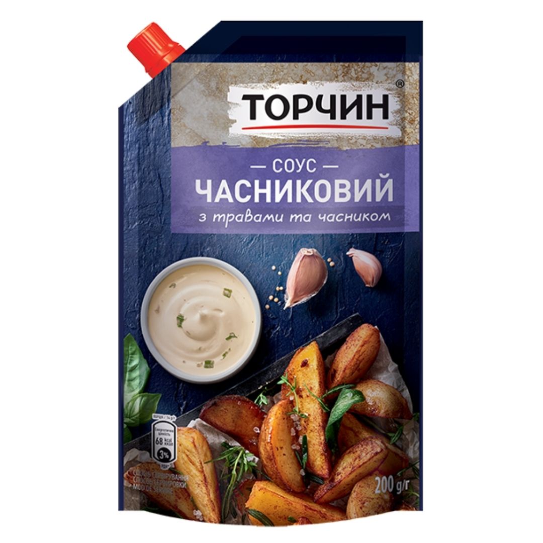 Соус «Торчин» Часниковий з травами та часником, 200 г