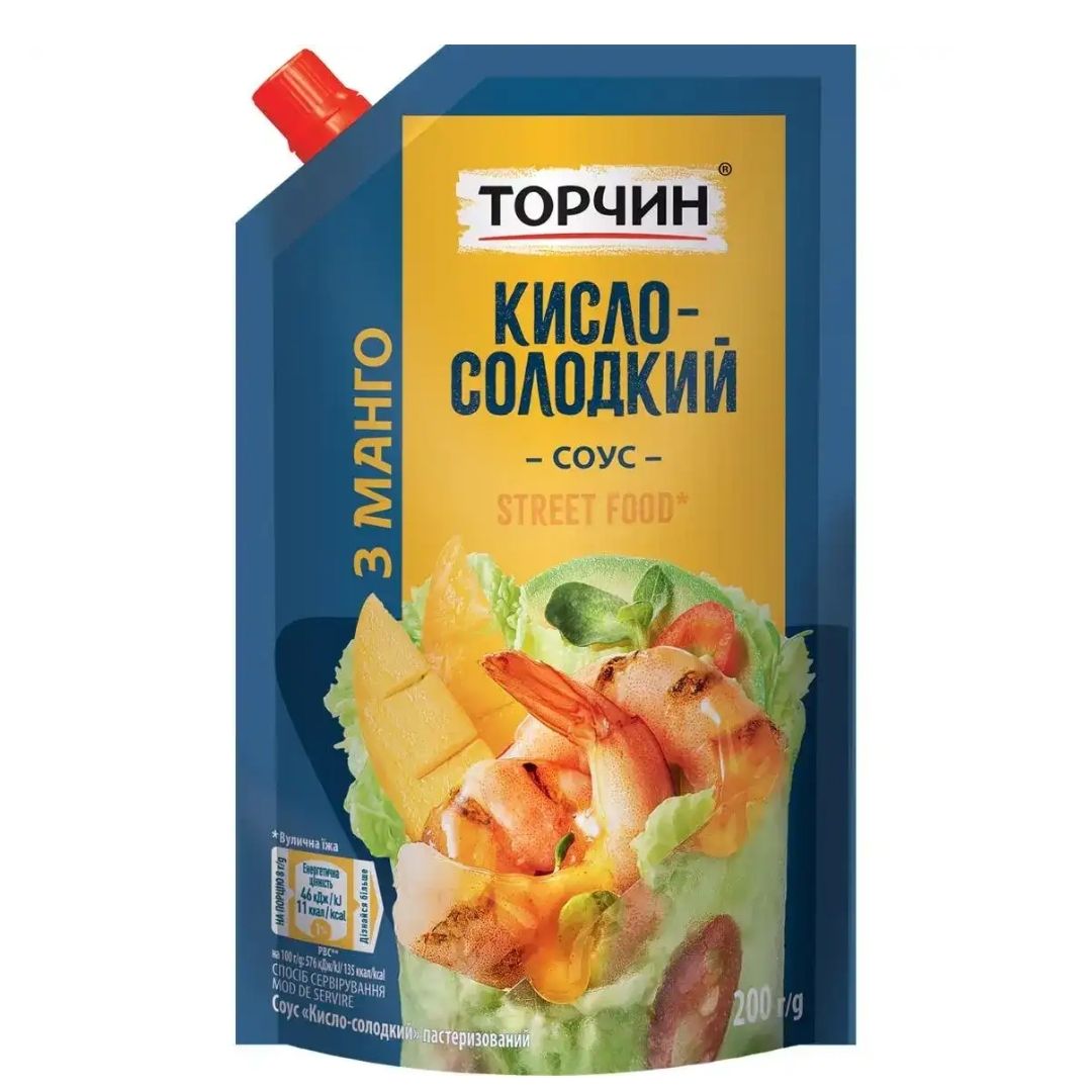 Соус «Торчин» Кисло-солодкий Street Food з манго, 200 г